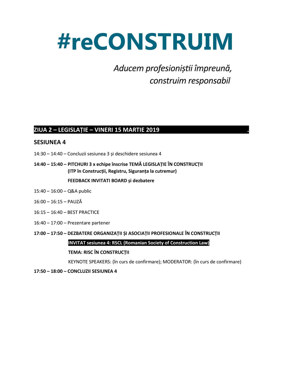 Pagina 4-Program #reCONSTRUIM 2019 