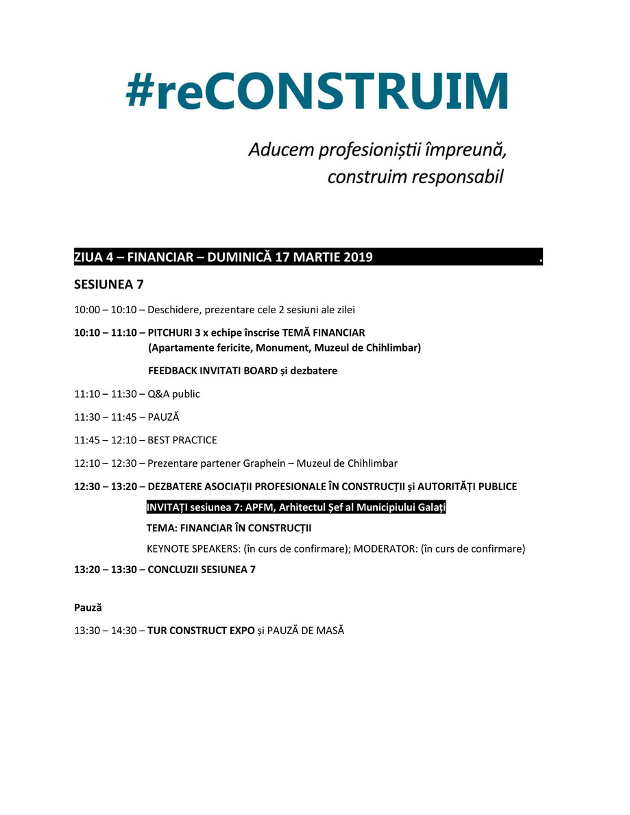 Pagina 7-Program #reCONSTRUIM 2019 
