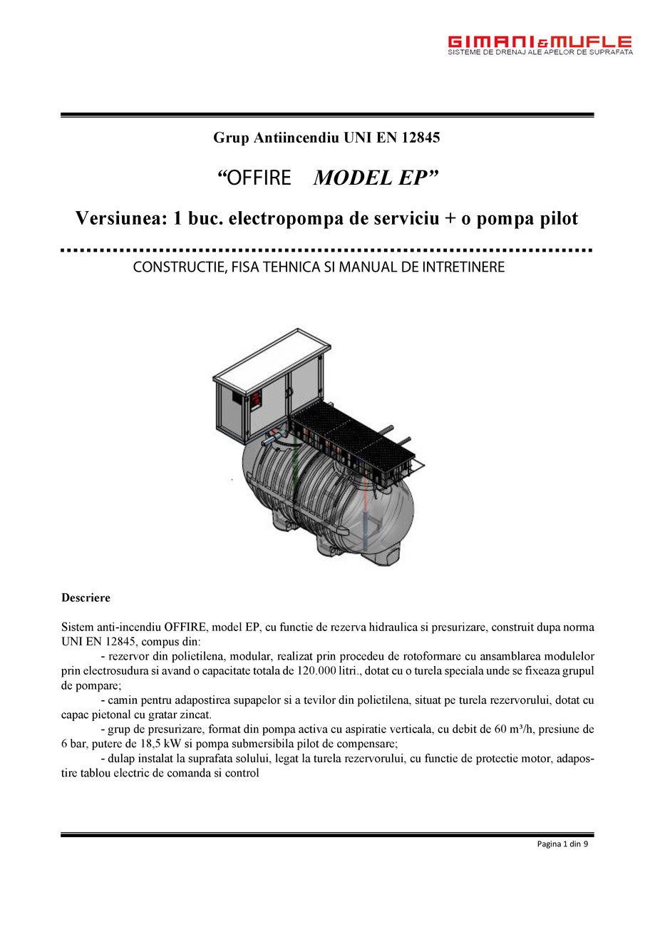 Pagina 1-Manual Tehnic OFFIRE EP  