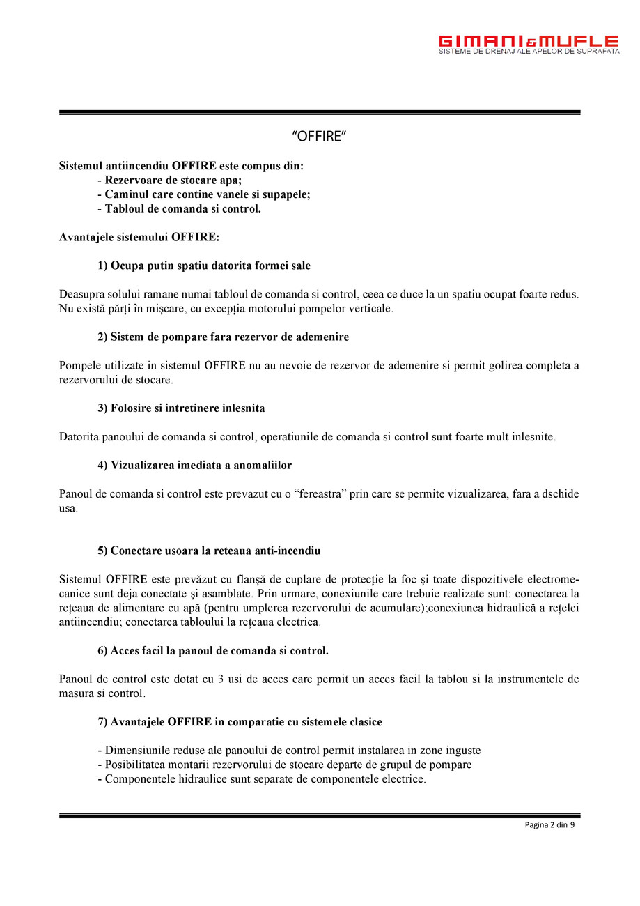 Pagina 2-Manual Tehnic OFFIRE EP  