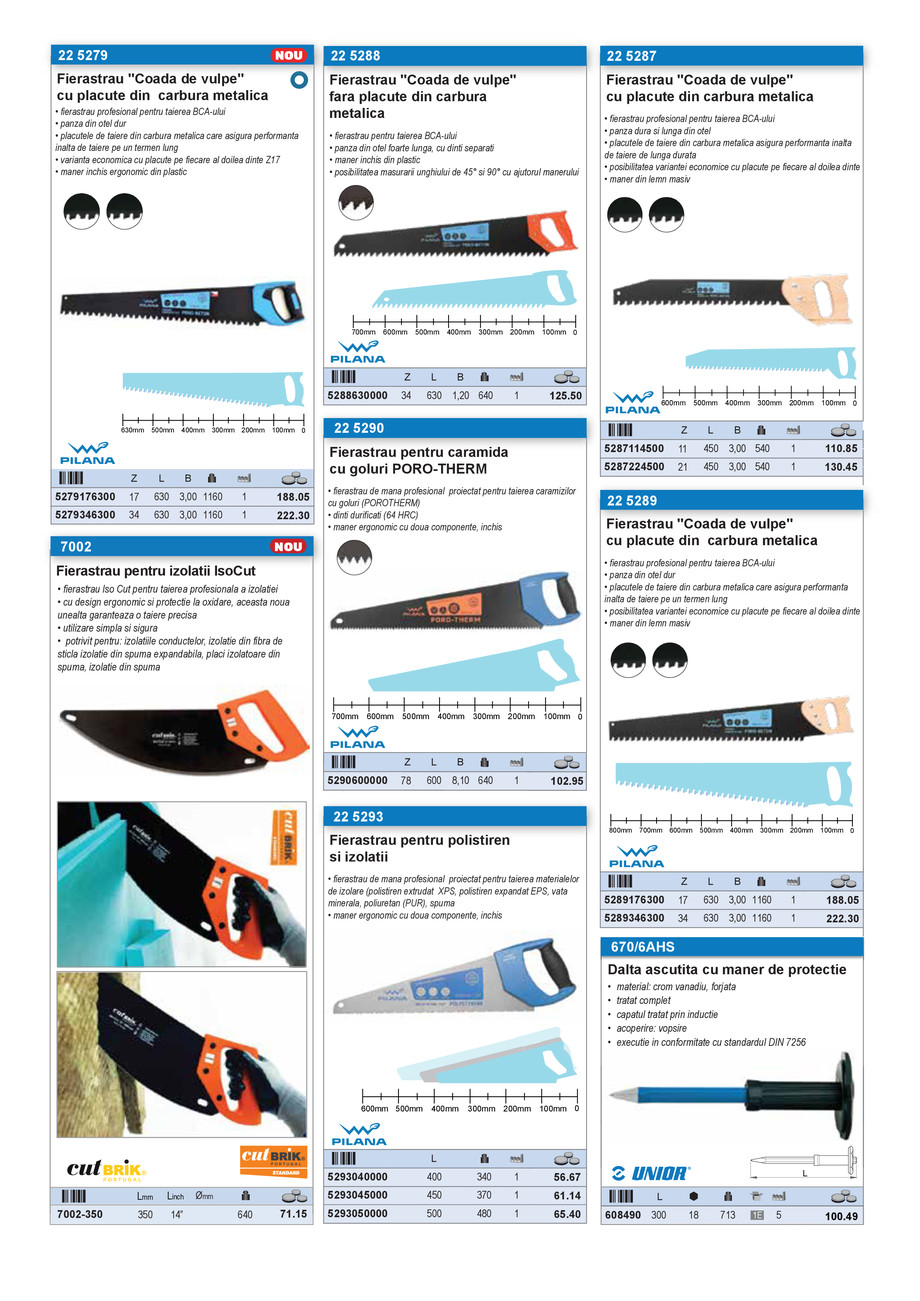 Pagina 41-CATALOG INDUSTRIAL UNIOR-TEPID 2025-2026 - SCULE PENTRU CONSTRUCTII 