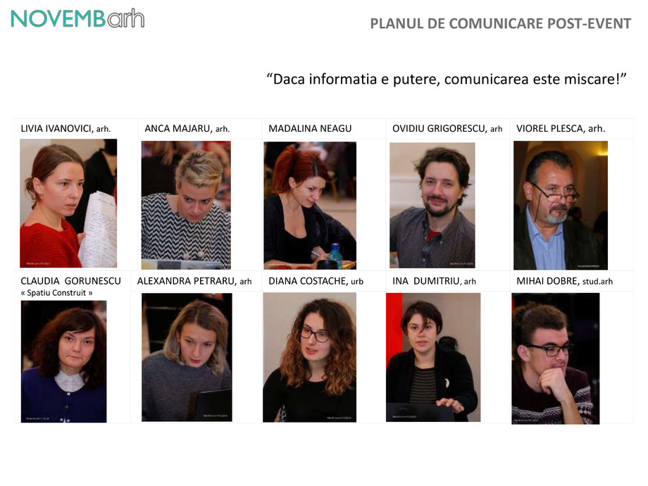 Pagina 1-Planul de comunicare post-event 