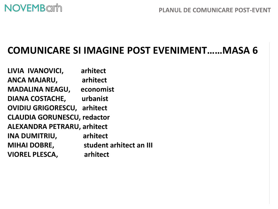 Pagina 8-Planul de comunicare post-event 