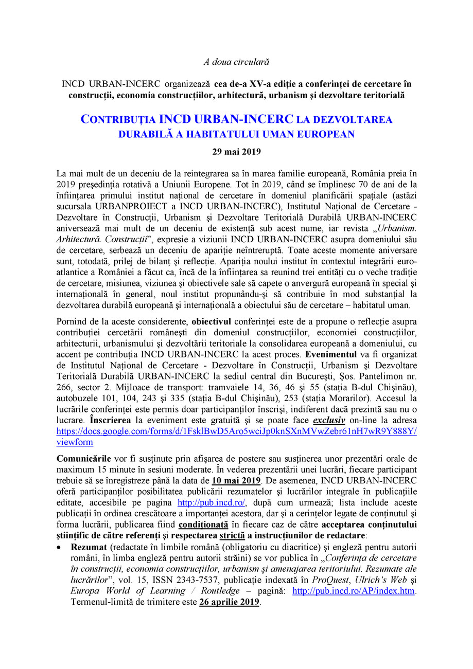 Pagina 2-Conferinta 29 mai 2019 INCD URBAN-INCERC 