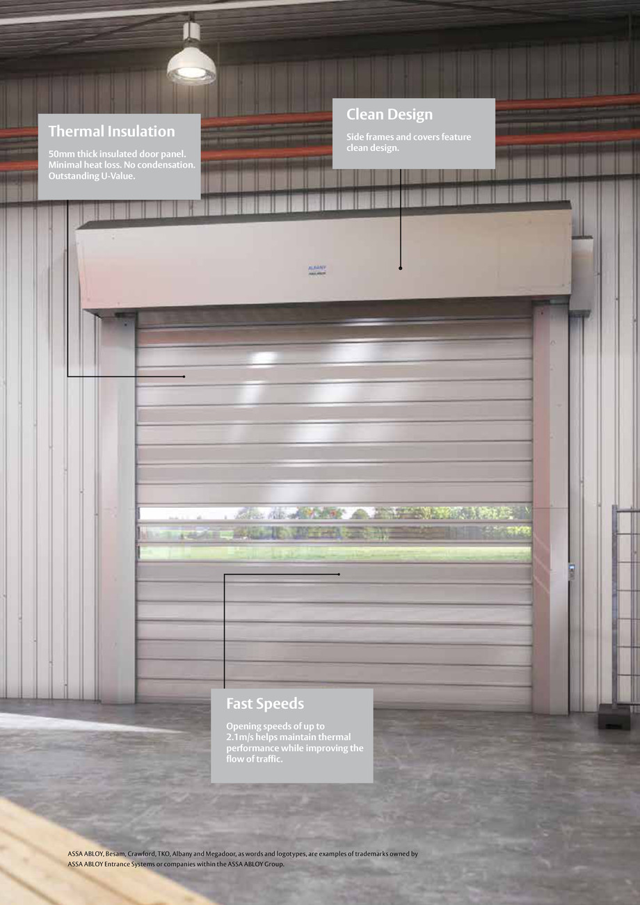 Pagina 2-Noua generatie de usi rapide - Albany RR 3000 ISO 
