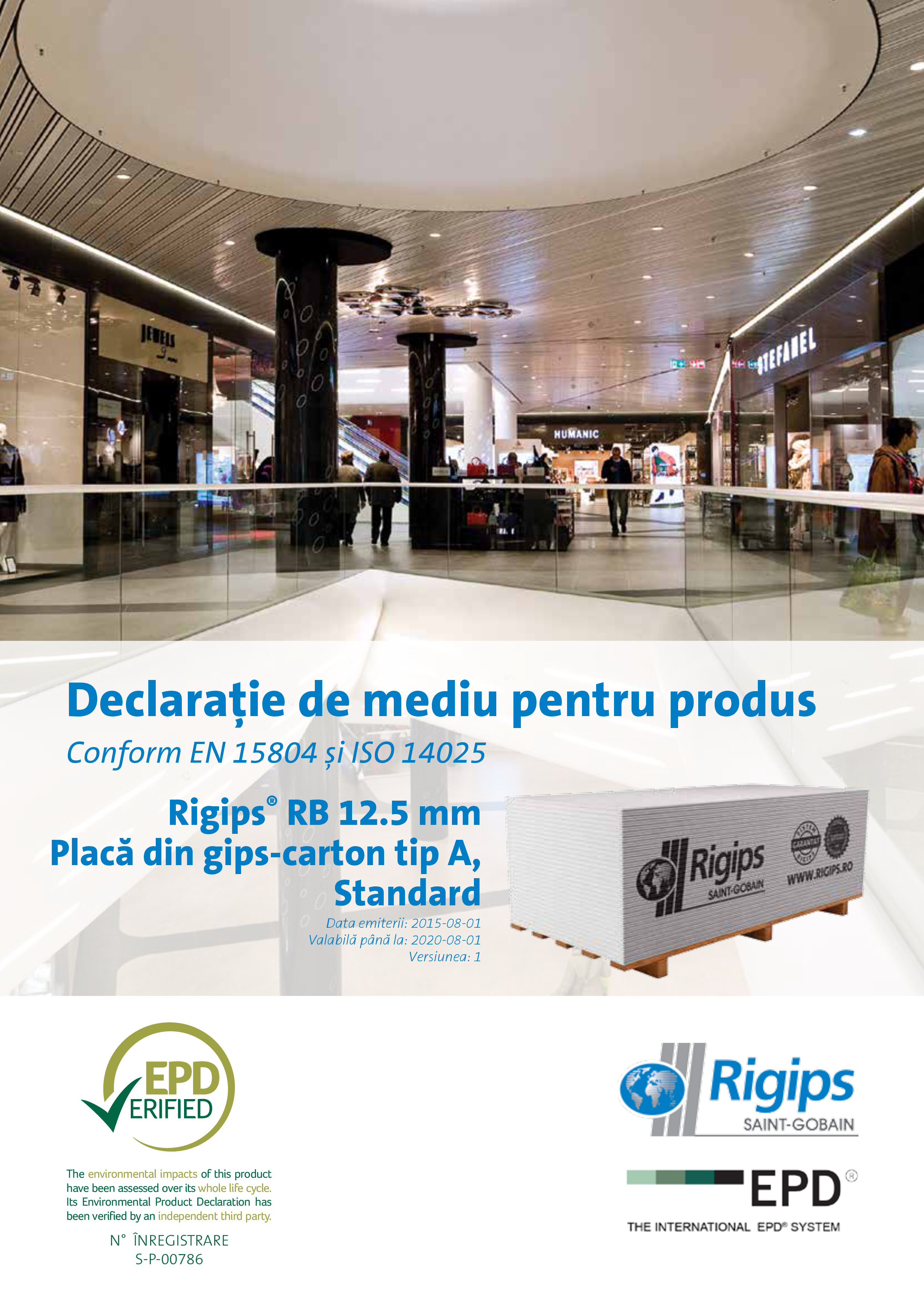 Pagina 1 - Declaratie de mediu pentru Rigips RB tip A 12.5  
