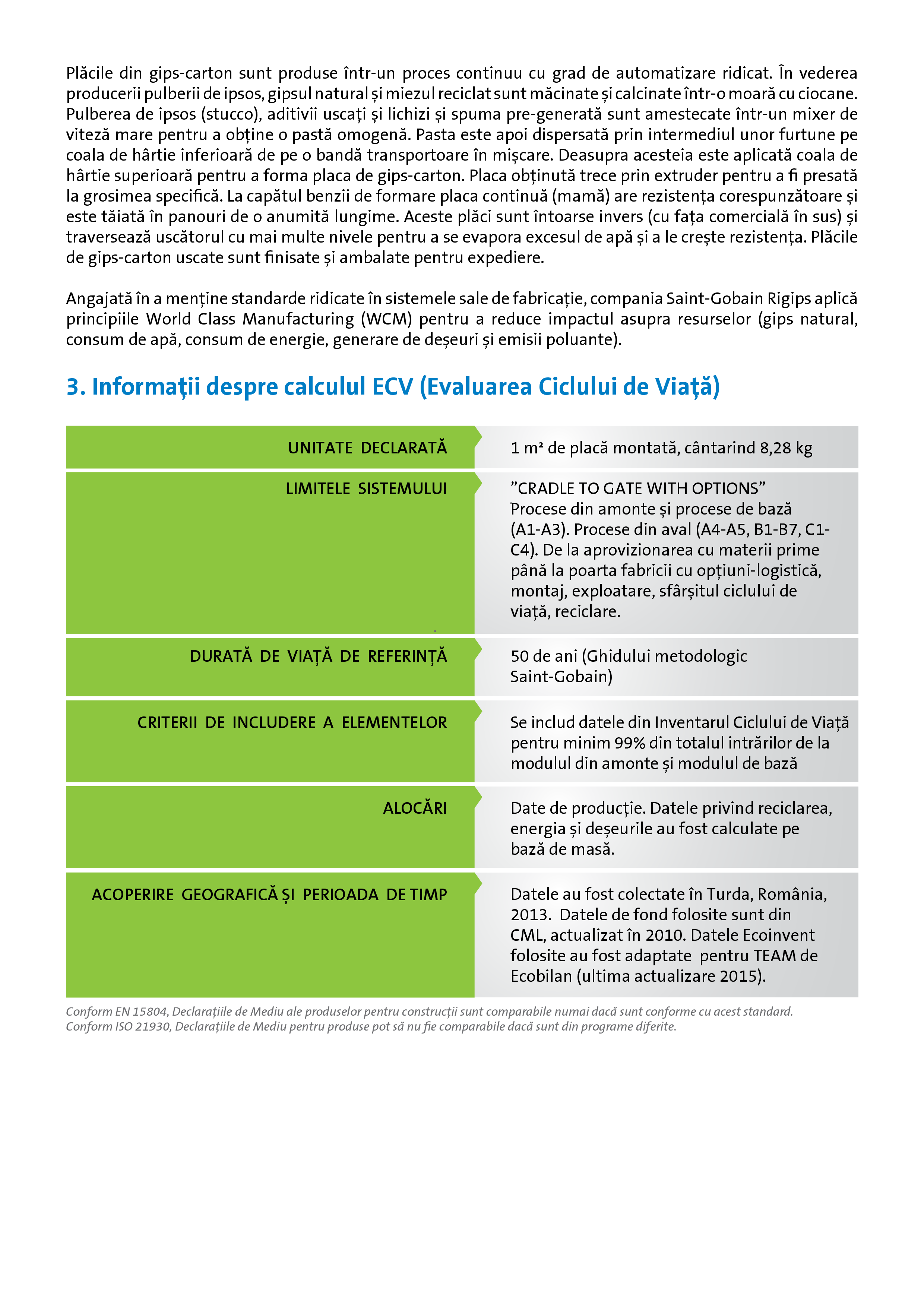 Pagina 4 - Declaratie de mediu pentru Rigips RB tip A 12.5  