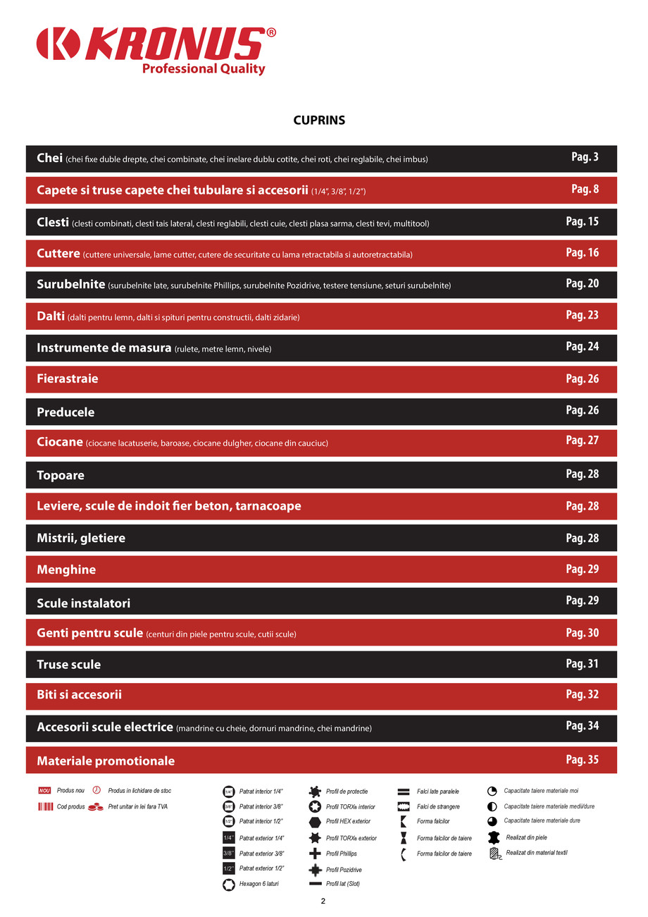 Pagina 2-KRONUS - CATALOG NOU Editia 3 - 2023 
