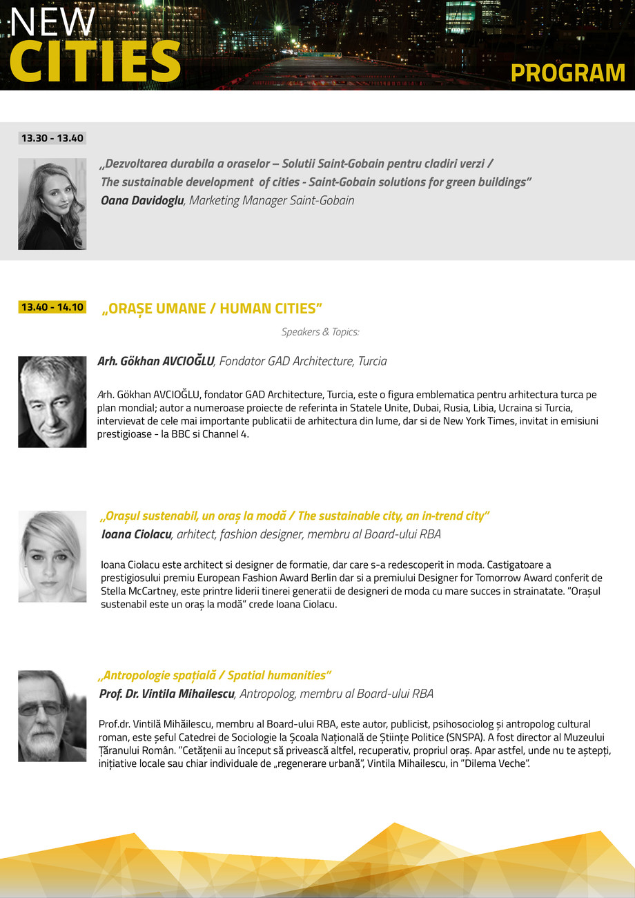 Pagina 2-Programul conferintei New Cities 