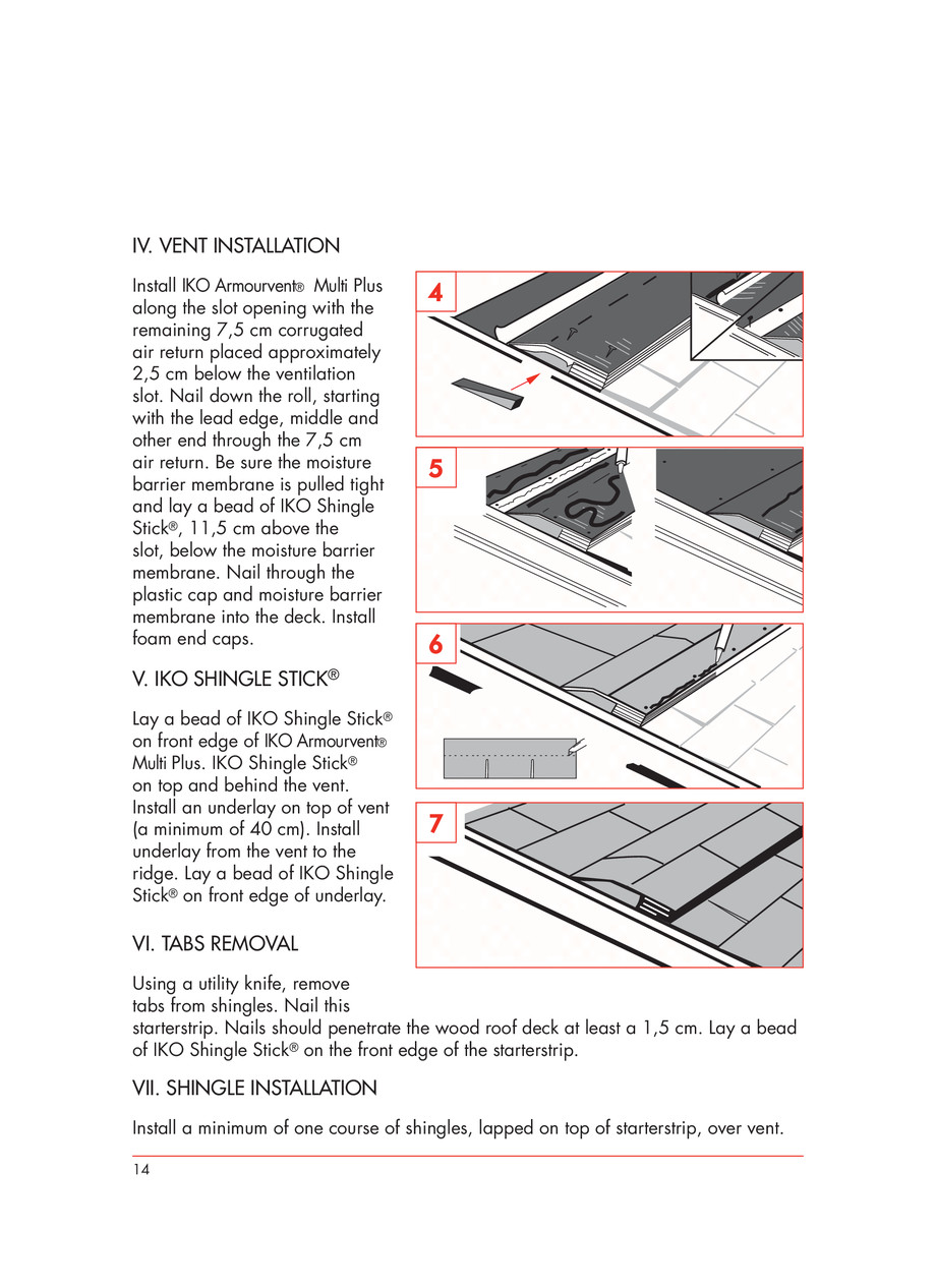 Pagina 14-IKO ARMOURVENT MULTI - ghid de montaj 
