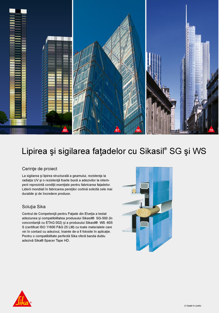 Pagina 4-Solutii Sika pentru fatade - 80 de proiecte de referinta din Londra 