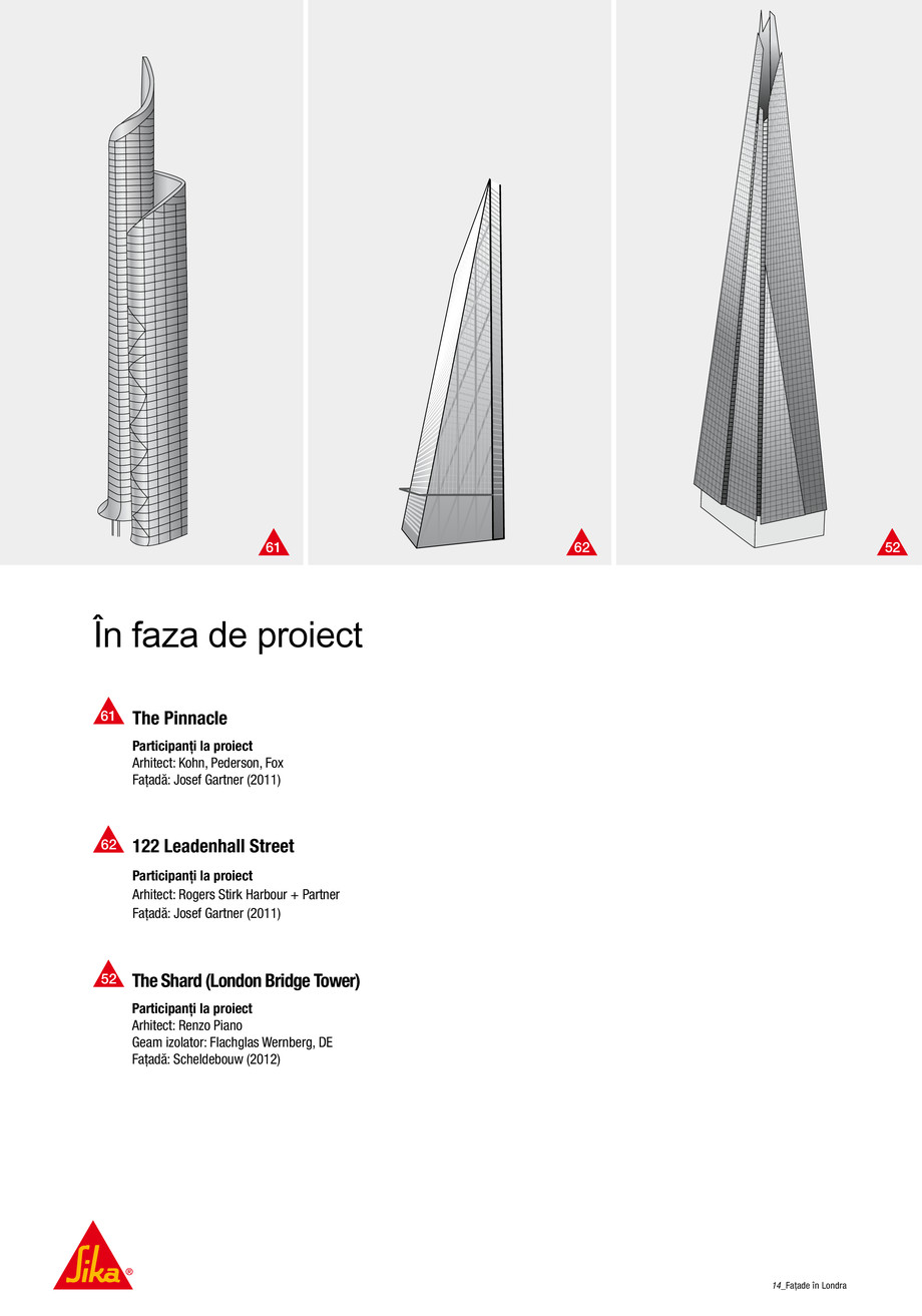 Pagina 10-Solutii Sika pentru fatade - 80 de proiecte de referinta din Londra 