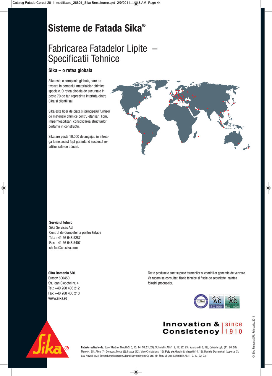 Pagina 1-Sisteme de fatade Sika - Fabricarea fatadelor lipite 