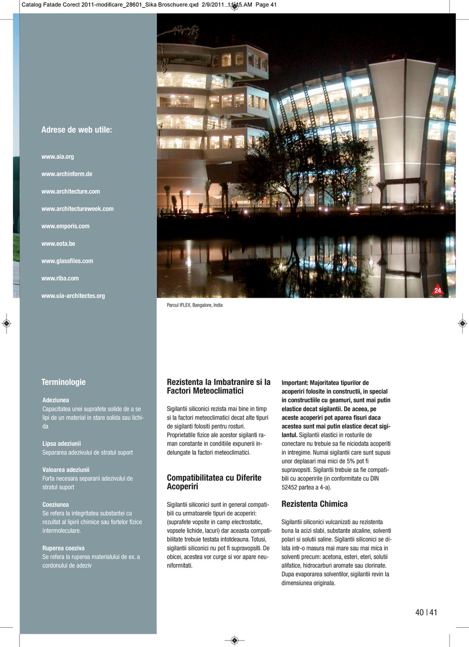 Pagina 42-Sisteme de fatade Sika - Fabricarea fatadelor lipite 