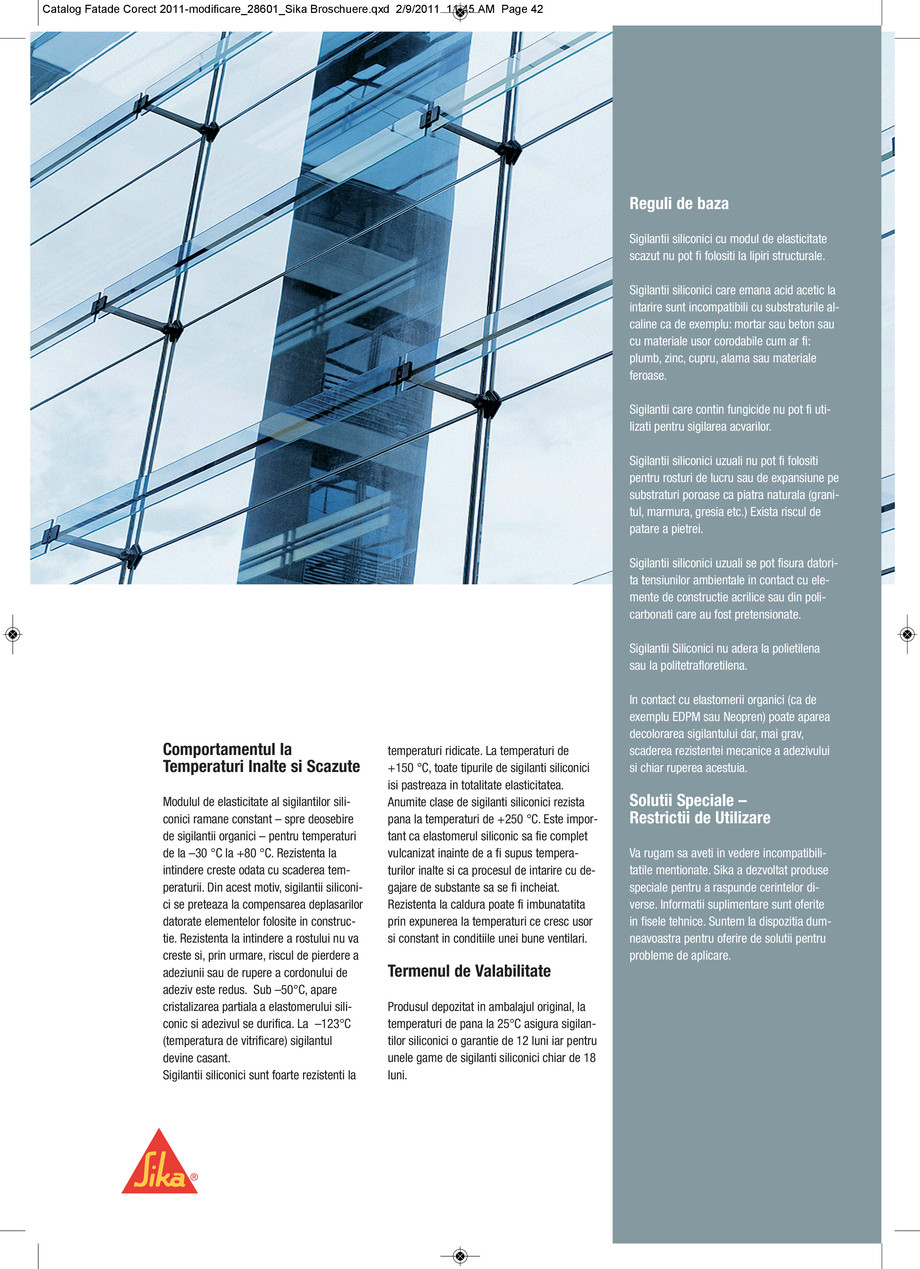 Pagina 43-Sisteme de fatade Sika - Fabricarea fatadelor lipite 