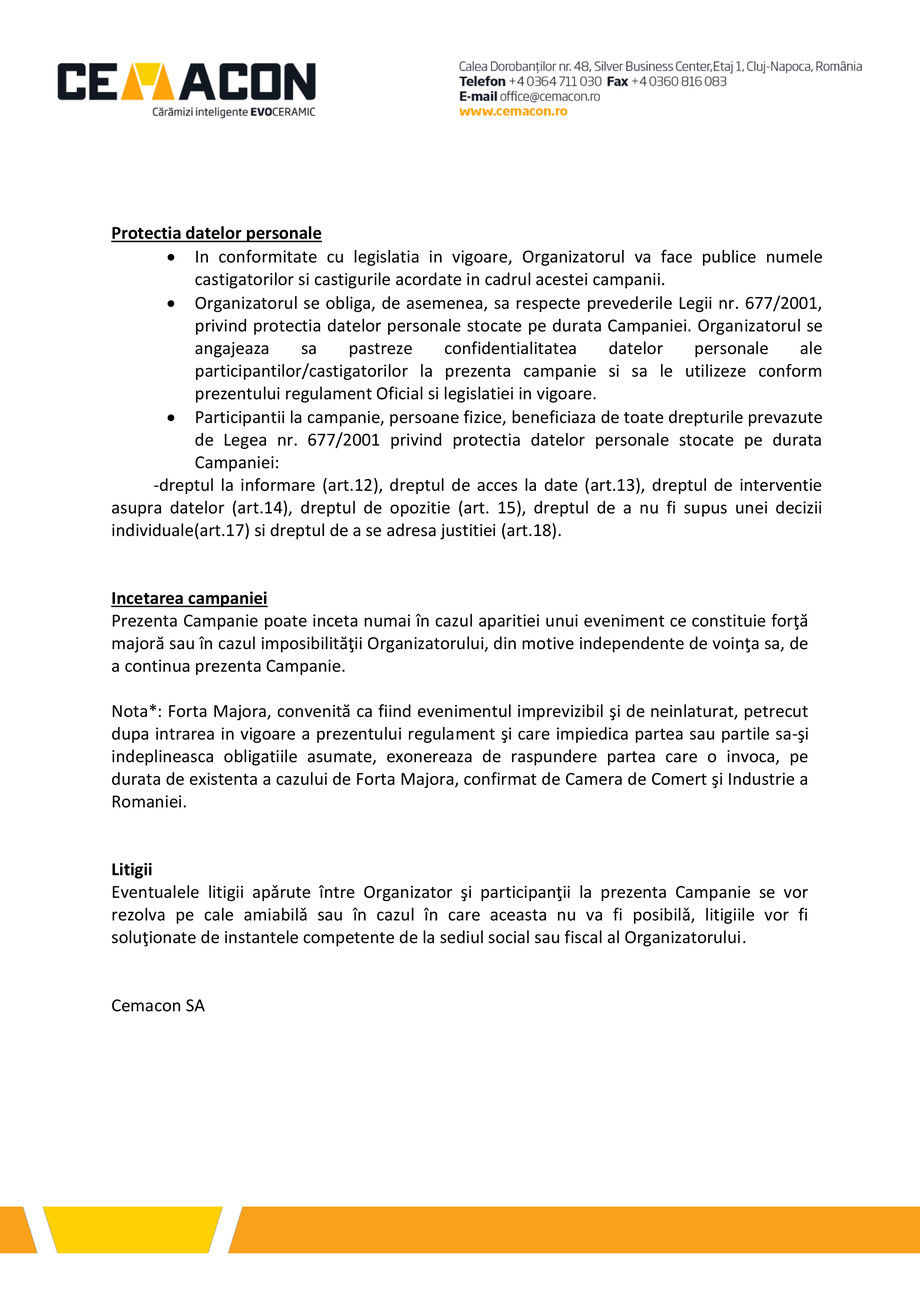 Pagina 3-Regulament campanie Construiesti inteligent si Cemacon te premiaza 