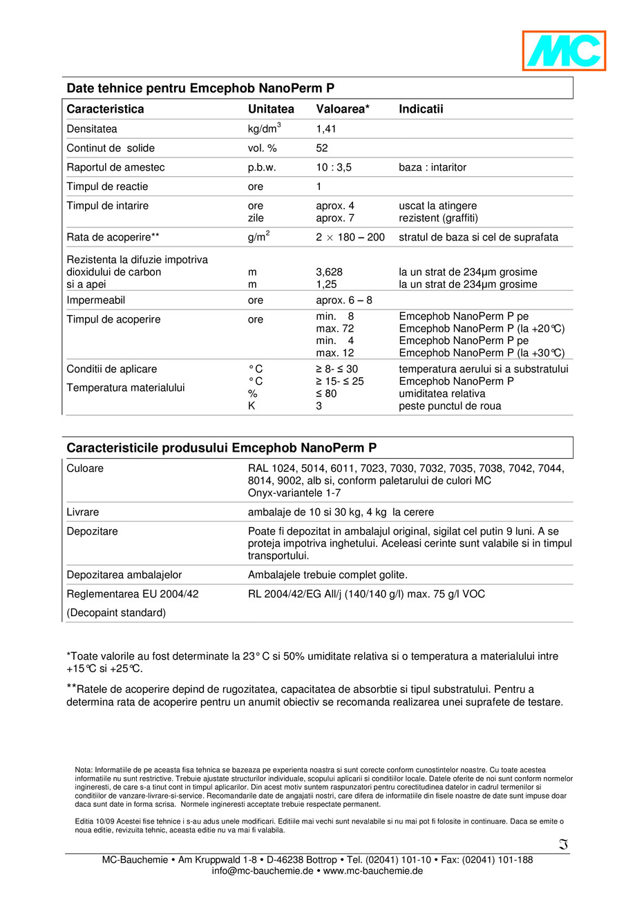 Pagina 2-Sistem pigmentat de protectie a suprafetei cu protectie permanenta anti-graffiti - Emcephob...