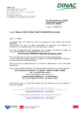 Information DINAC LaMure Merger announcement