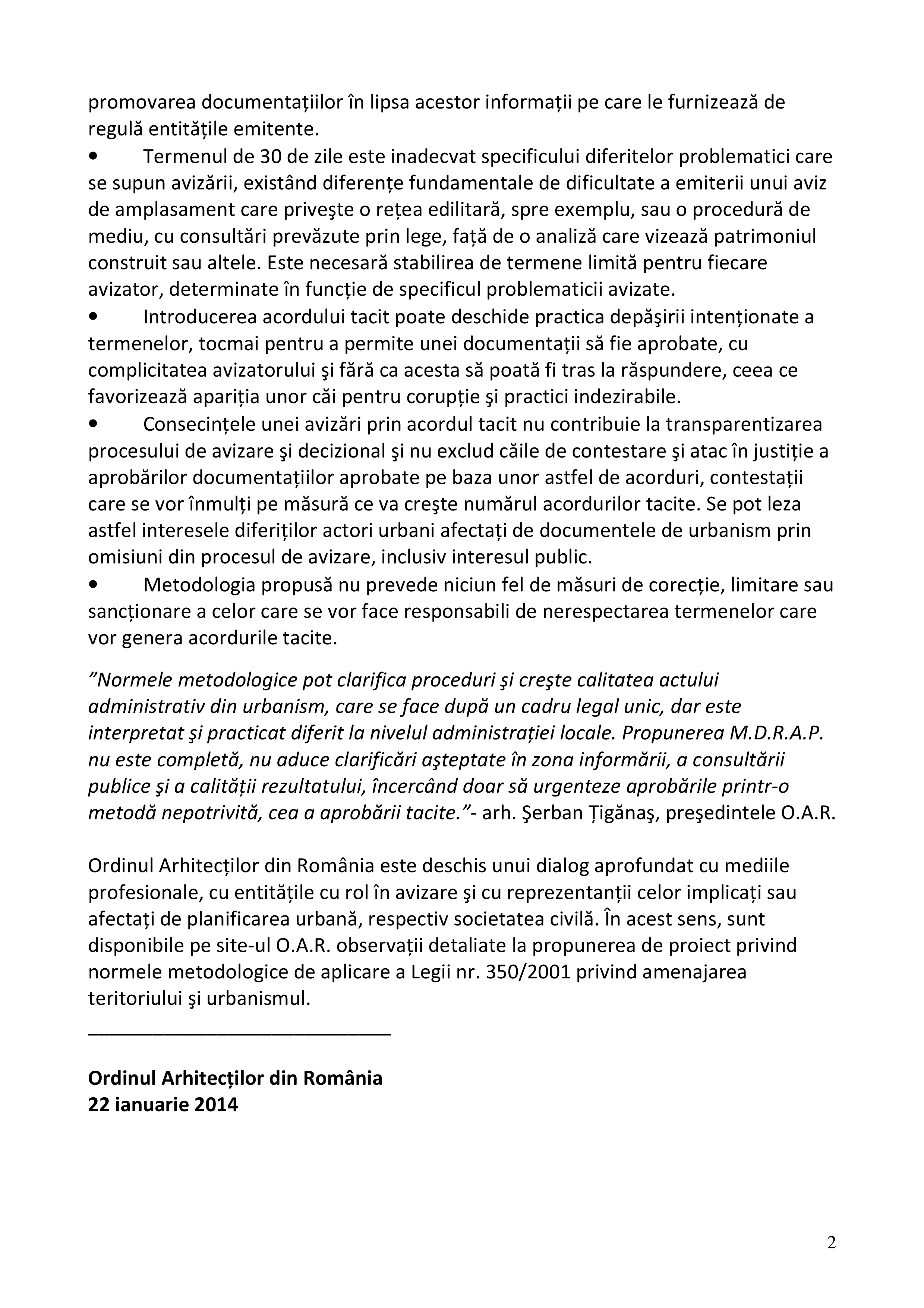 Pagina 2 - Comunicat de presa norme metodologice urbanism 