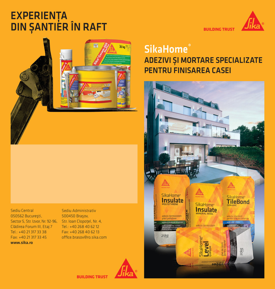 Pagina 1-SikaHome - Adezivi si mortare specializate pentru finisarea casei 