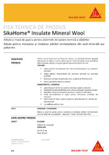 Adeziv pentru termosistem cu vata minerala SikaHome Insulate Mineral Wool