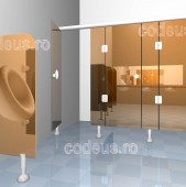 Compartimentari sanitare din HPL, PAL sau sticla