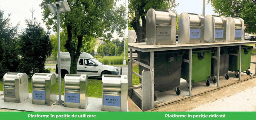 Platforme subterane Baia Mare proiect Inoveco - colectarea selectivă a deșeurilor în Baia Mare