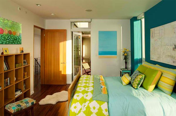 Prospetime in amenajare dormitoare in verde si albastru - Prospețime în amenajare dormitoare în verde și