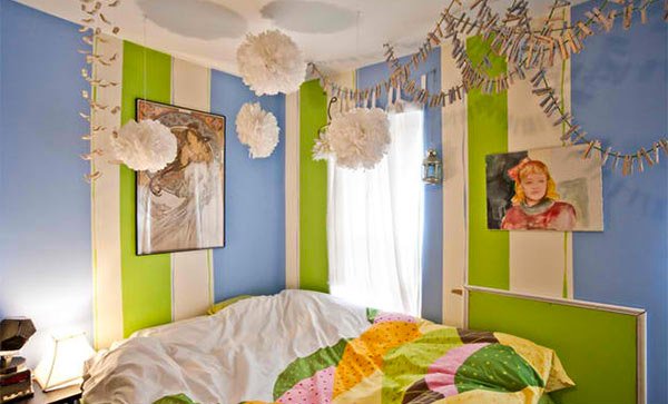 Prospetime in amenajare dormitoare in verde si albastru - Prospețime în amenajare dormitoare în verde și