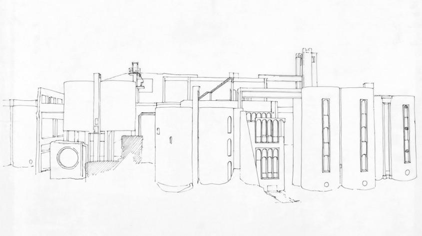 Planuri - Casa si studioul arhitectului Ricardo Bofill, ascunse intre peretii unei vechi fabrici de ciment