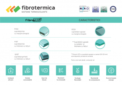 Caracteristici polistiren extrudat Fibrostir - Prezentare produs Polistiren extrudat Fibrostir XPS