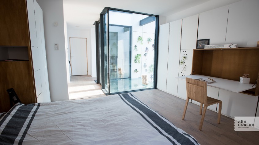 Etaj - Dormitor Mare - Casa viitorului, prototipul EFdeN, se gaseste pe traseul Noptii Muzeelor 2016