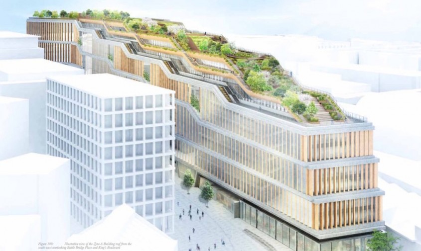Noul sediu central Google din Londra - planuri - Google dezvăluie detaliile gigantului "landscraper verde" pentru
