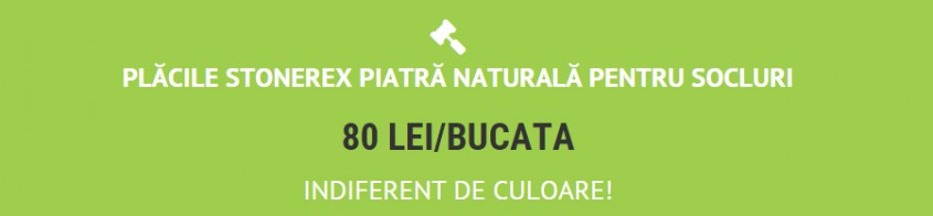  - Promotie la placile STONEREX - piatra naturala pentru socluri