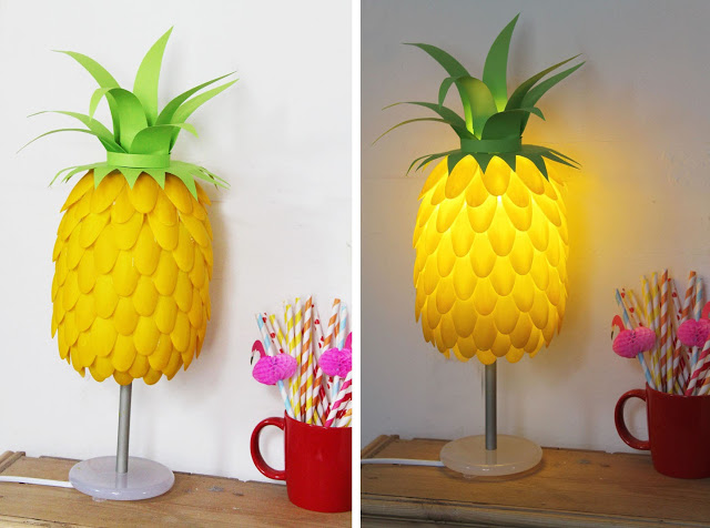 Lampa sub forma unui ananas - Cum să faci o lampă în formă de ananas
