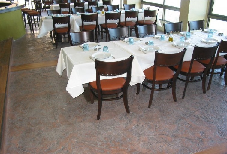 Pardoseala decorativa beton amprentat - Pardoseli decorative pentru cafenele, restaurante, terase de vara