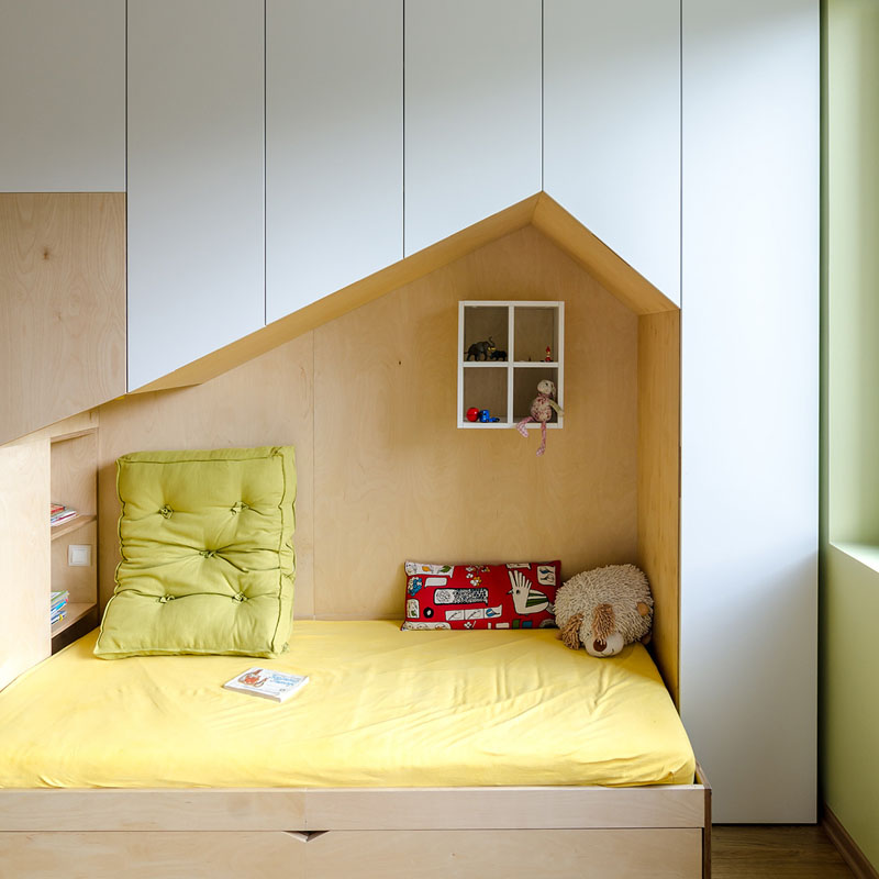 Un dormitor pentru copii cu suficent spațiu de depozitare - Un dormitor pentru copii cu suficent