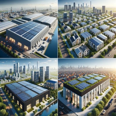 Colaj imagini - depozite vazute din drona - Prezentare AMAR SOLAR ENERGY