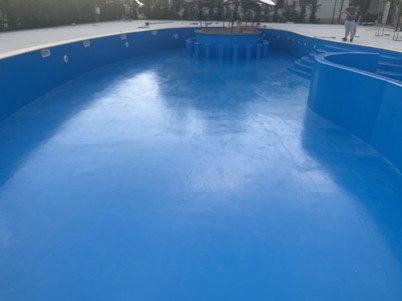 Detaliu - piscina impermeabilizata cu poliuree - Hidroizolatii piscine cu poliuree