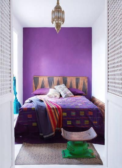 Dormitor in care regasim influentele etnice - 2015 in amenajarile interioare - vechiul imbracat in nou
