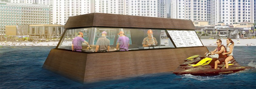Prima bucătărie plutitoare din lume apare în Dubai - Prima bucătărie plutitoare din lume apare în