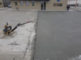 Etapa din reconditionarea suprafetei de beton  - Klauss  - Reconditionare suprafete betoane degradate, cu Rebeton