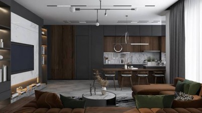 Apartament - stil minimalist, culori inchise - Proiecte realizate de 7 SENSES DESIGN