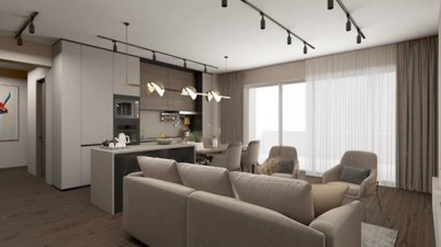 Apartament - stil contemporan in nuante neutre - Proiecte realizate de 7 SENSES DESIGN