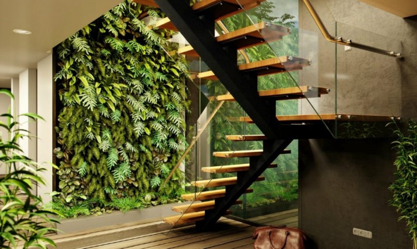 O casa in padure beneficiaza de gradini verticale - O casă în pădure beneficiază de grădini