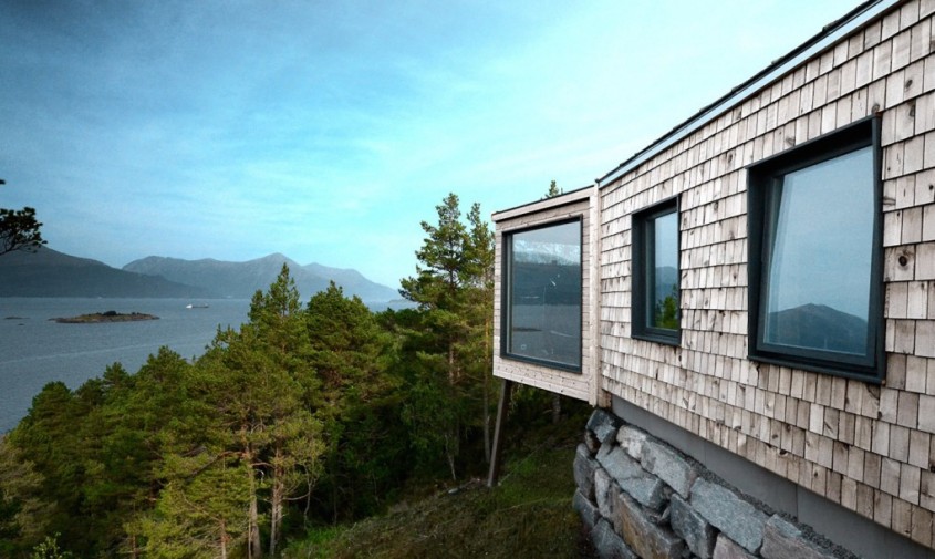 Locuinta construita pe coasta Norvegiei - Locuinta construita pe coasta Norvegiei