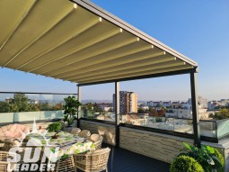 Terasa rezidentiala Sun Leader in Botosani.proiect pergola retractabila Flat - Proiecte Sun Leader