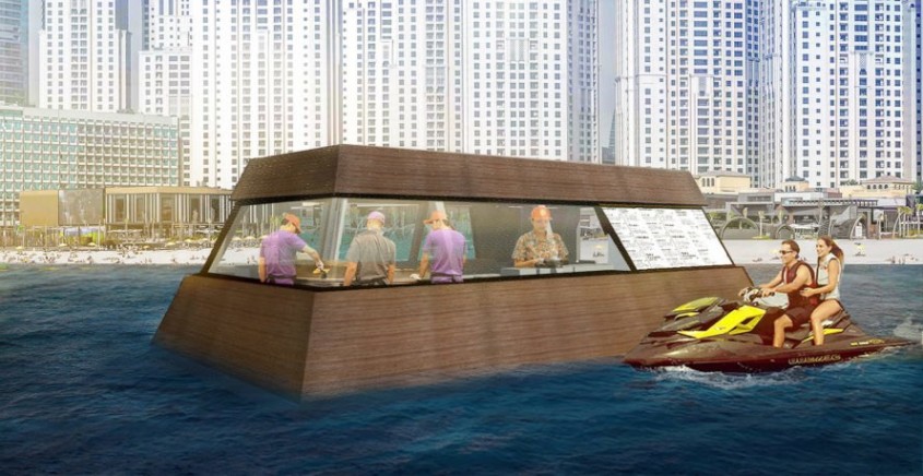 Prima bucătărie plutitoare din lume apare în Dubai - Prima bucătărie plutitoare din lume apare în