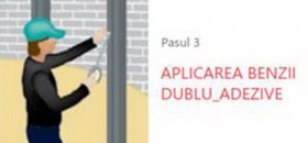 Pasul 3 - APLICAREA BENZII DUBLU ADEZIVE - Aplicarea sistemul de lipire structurala DOWSIL™ PanelFix pentru