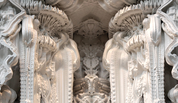 Interior baroc integral realizat cu ajutorul imprimantei 3D - Interior baroc integral realizat cu ajutorul imprimantei